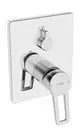 HANSA-Einhebelmischer-Fertigmontageset-fuer-Wanne-Brause-HANSATWIST-8984-Rosette-eckig-Buegelhebel-Chrom-89849085 gallery number 1